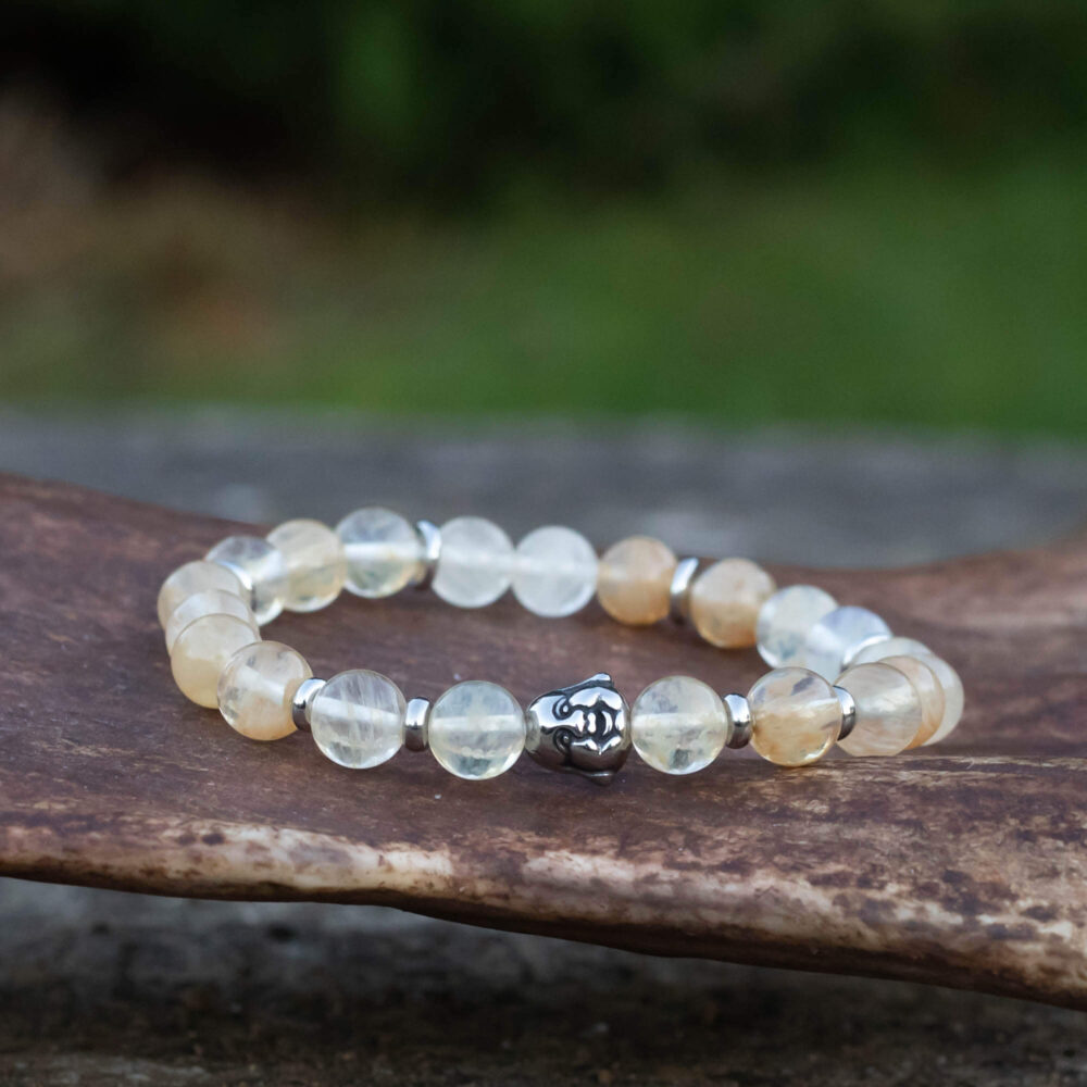 Citrin-Armband – Lachender Mönch